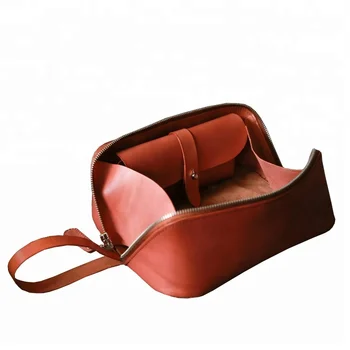 mens leather cosmetic bag