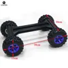 LontenMetal Chassis Stand Smart Car with 130mm Plastic Wheel 12V 37mm 300rpm High Power Motor for arduinos School Project DIY RC