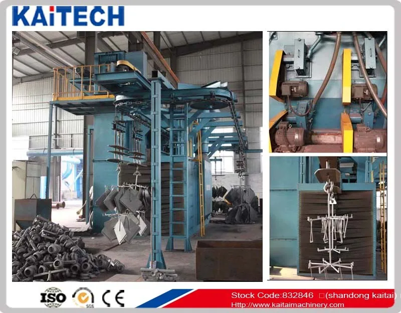 Industry catenary type shot blasting machine  for cleaning Liquefied tank