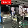 With Lights Furnitures For Unit Wooden Showcase Makeup Floor Shop Design Cosmetic Display Stand