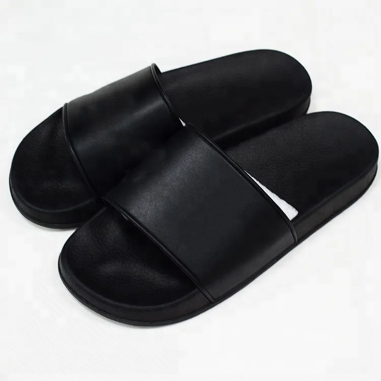 Blank Sport Slide Sandal,Black Slide Sandal Slipper Factory China,Plain ...