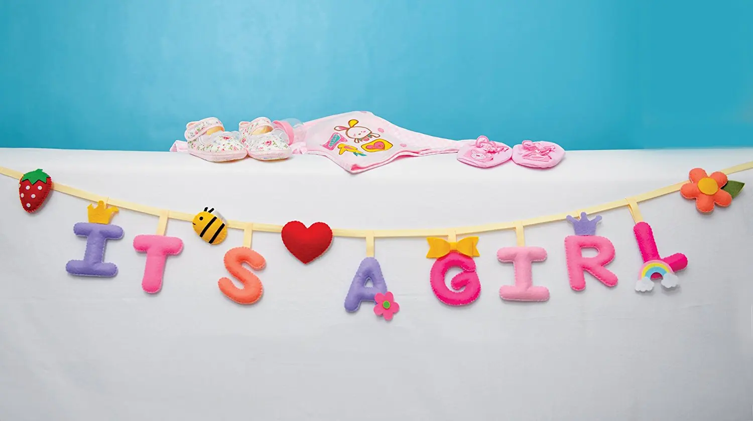 Baby Room Decor Letters Find Deals On Get Quotations 1set It S A 8 Letters Felt Fabric Includes Heart Strawberry