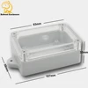 Clear Cover! 83x58x33MM ABS+PC IP65 cost-effective plastic waterproof enclosures with ears for detecting instruments