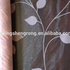 Hot Sale Leaves Pattern Green Flocked Organza Fabric Roll For Table Cloth