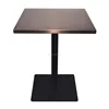 noble bronze brush square table for hotel/restaurant/cafe (SP-RT218)
