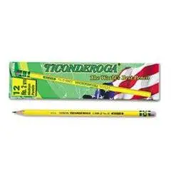 - Woodcase Pencil, F #2.5, Yellow Barrel, Dozen