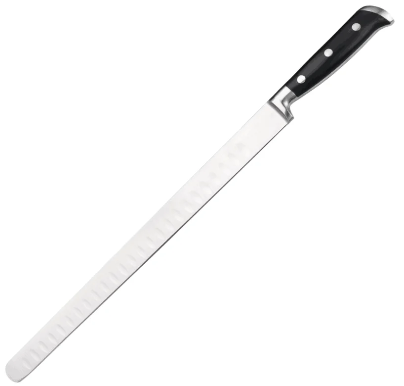 Ultra Sharp Premium 12inch German Steel Ham Carving Knife Best For