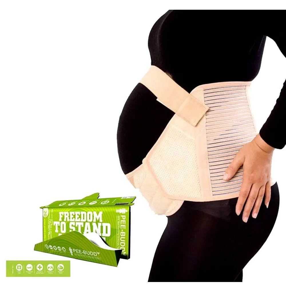 HealthAndYoga(TM) Maternity Care Basics: Maternity Belt & Pee Aid (Extra Large)