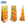 Customized floor corrugated cardboard greeting card display stand