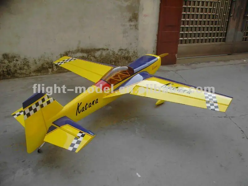 yellow rc plane