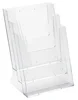 Clear Acrylic Plastic Brochure Holder For Leaflet Display Stand