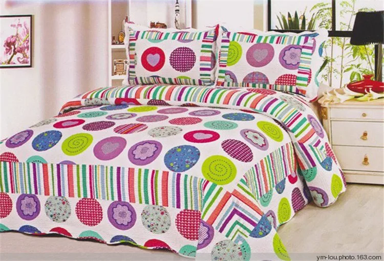 100 Cotton Bright Color Comforter Sets Hotel Plain Printed