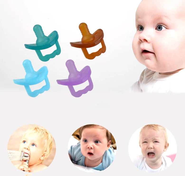 100 Food Grade Silicone Small Lightweight Silicone Newborn Pacifier