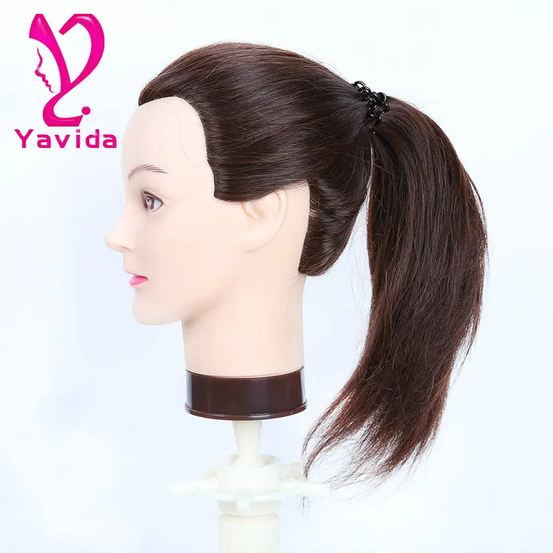 Doll Lake Green Long Wave Wig Hairpiece Toy Head Hair for Dolls 15cm Wig