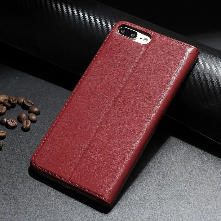 Double Open Window Flip Answer leather Mobile Phone Case For Iphone 6/6s plus 7 7plus