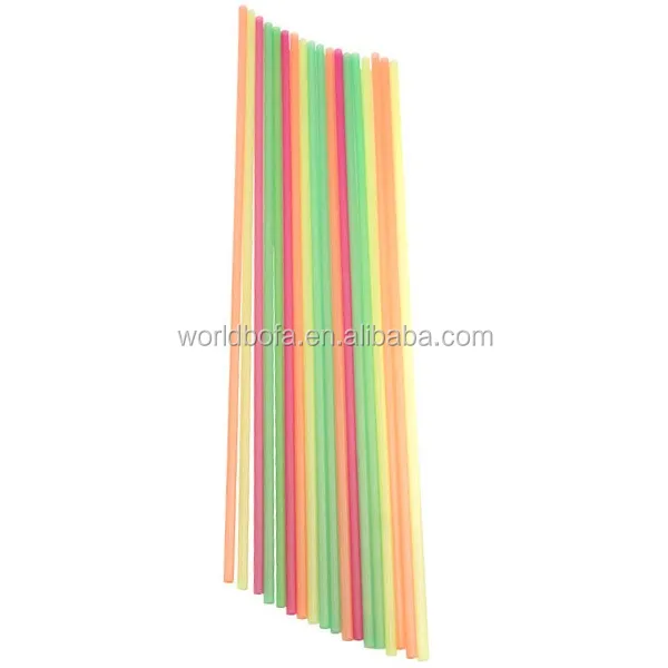 Extra Long Jumbo Mega Multi Coloured Plastic Drinking Party Straw - Buy ...