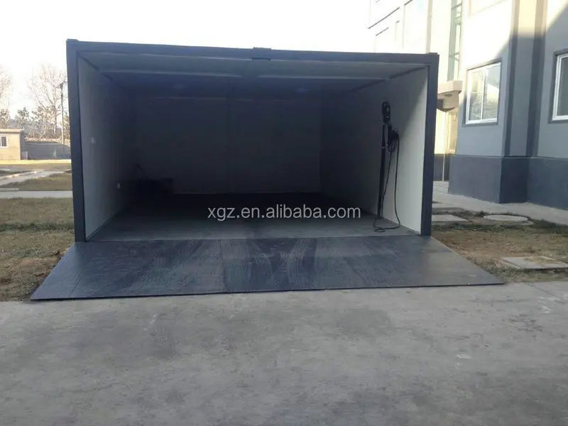 cheap container garage and charging for electric vehicle