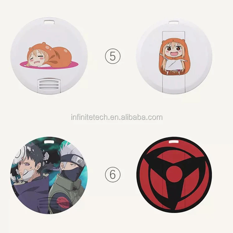 Round Shape Card USB Memory Sticks plastic usb card Flash Drive With Printing Logo - ANKUX.COM