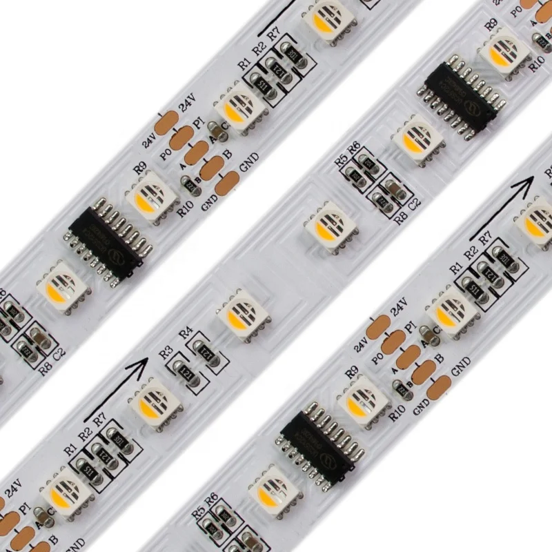 DC24V 60LED Addressable Pixel LED Chip DMX RGBW LED Strip