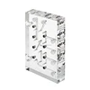Acrylic Multilayer Fluidic Manifold with Inserts Medical Manifold Acrylic Milling Parts