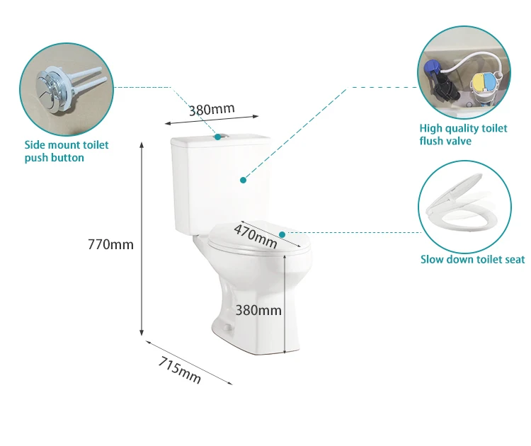 Muye New Design Modern Toilet Seat Sanitaryware New Modern Toilets For