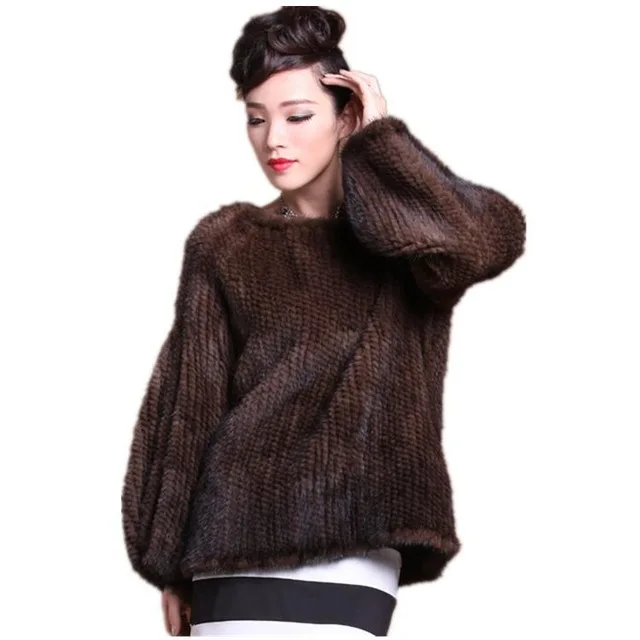 knitted mink coat