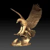 garden park decorative metal crafts large bronze eagle sculpture 3D mold