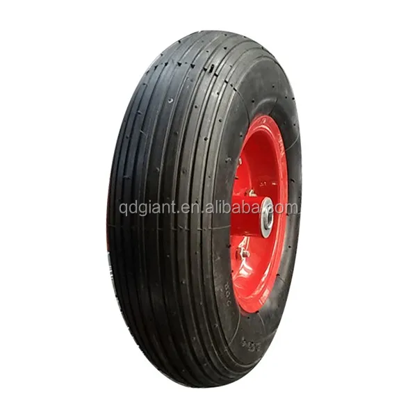 300mm pneumatic wheel with PP or steel rim 3.50-6