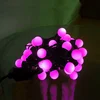Factory price cheap purple pink twinkle led string bulb light 5m 50leds