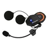 T-max Helmet Bluetooth Headset 6 Riders Group Talking FM Radio 1000M Bluetooth 4.1 Motorcycle Intercom