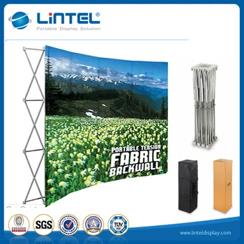 Trade Show Curved Frame Pop Up Stand Backdrop Banner Display
