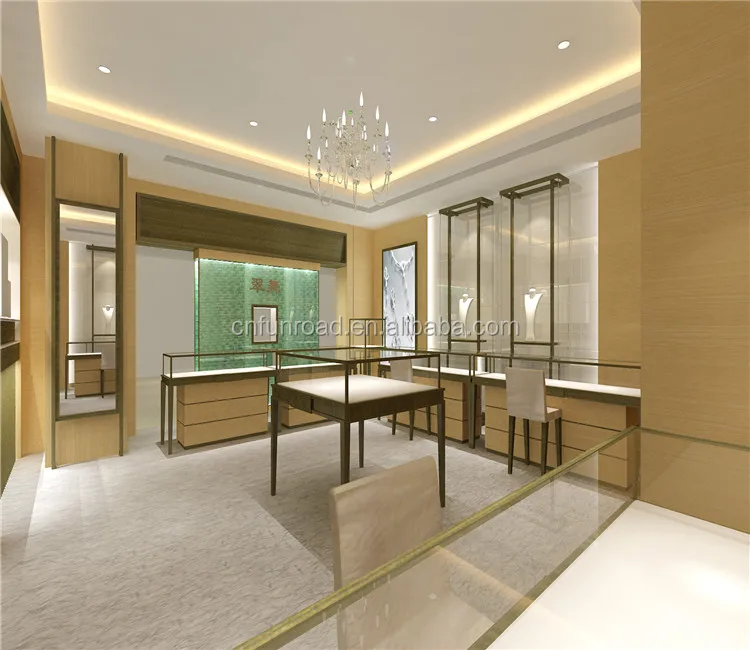 custom 3d rendering shop design exhibition showroom glass display furniture store fitting jewelry showcase