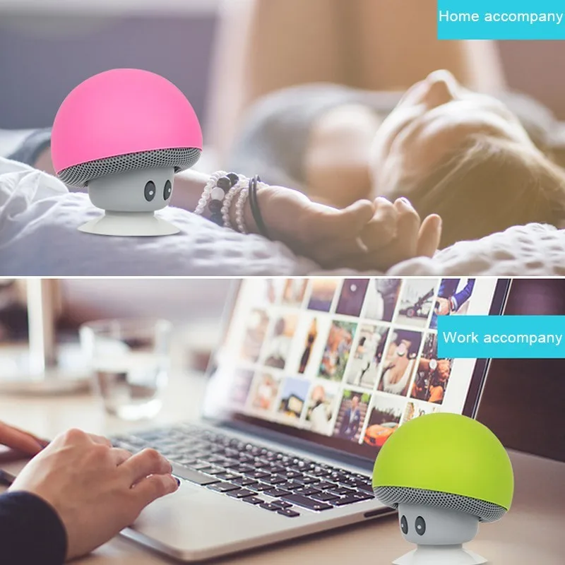 Cute Mini Mushroom Wireless Portable Water proof Shower speaker For Mobile Phone - ANKUX.COM