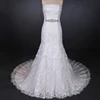 Factory Strapless Beaded Sequins Lace Bridal Gowns Mermaid Sexy Lady Bride Use Wedding Dresses