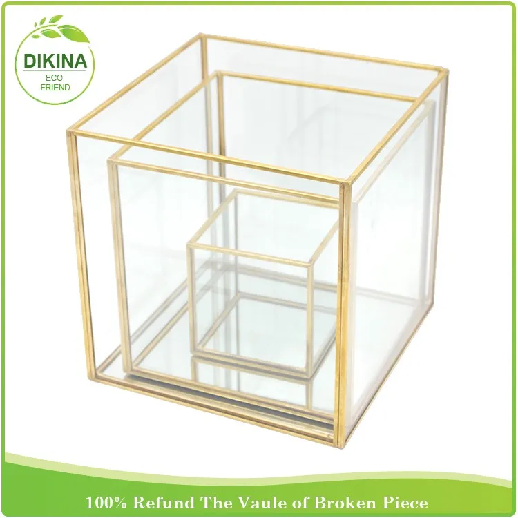 Metal Cube Frame Shadow Counter Display For Cosmetics,Geometric Money ...