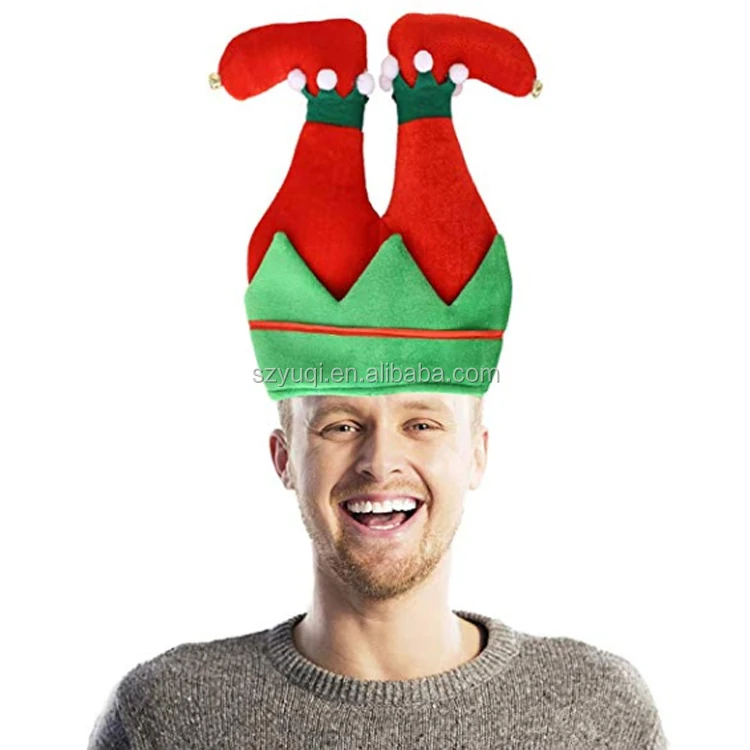 Custom Logo Plush Trim Velvet Santa Hat Christmas Hat