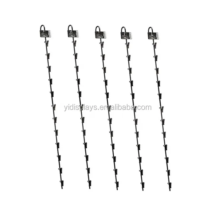 Metal Hanging Display Rack Chip Display Rack Metal Clip Strip Display