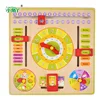 Colorful Kids DIY Wood Clock Learning Education Toys Magic Cubes Puzzles Develop Intelligence Game For Children