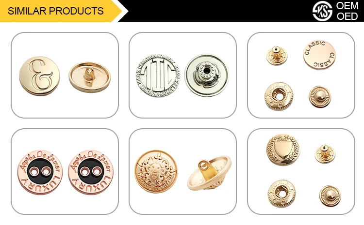 Wholesale factory price custom decorative metal buttons for clothing/shirt