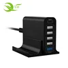 2018 Best selling item Type C USB 6 Port 60W quick charge 3.0 Super Fast Tower Charger Rapid Charging Station Accessories