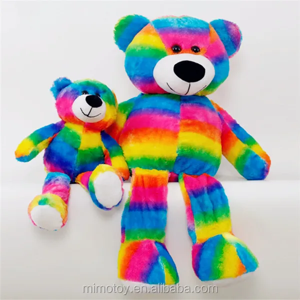 huge rainbow teddy bear