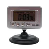 360 degree rotative creative computer shape unique desk talking alarm clock