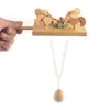 Baby Wooden Animal Toy Creative Small Chicken Pecked Rice Children Toys Educational