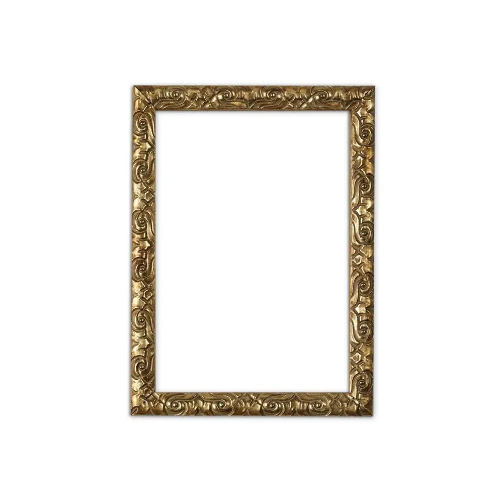 Paintings Frames Ready To Hang Or Stand Antique Cushion Ornate Swept Picture/Poster/Photo Frame With High Clarity Styrene Shatterproof Perspex Sheet & MDF Backing Board 14"X11" Gold
