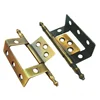 Wholesale yellow zinc plated Half Wrap door Hinges kitchen cabinet hinges