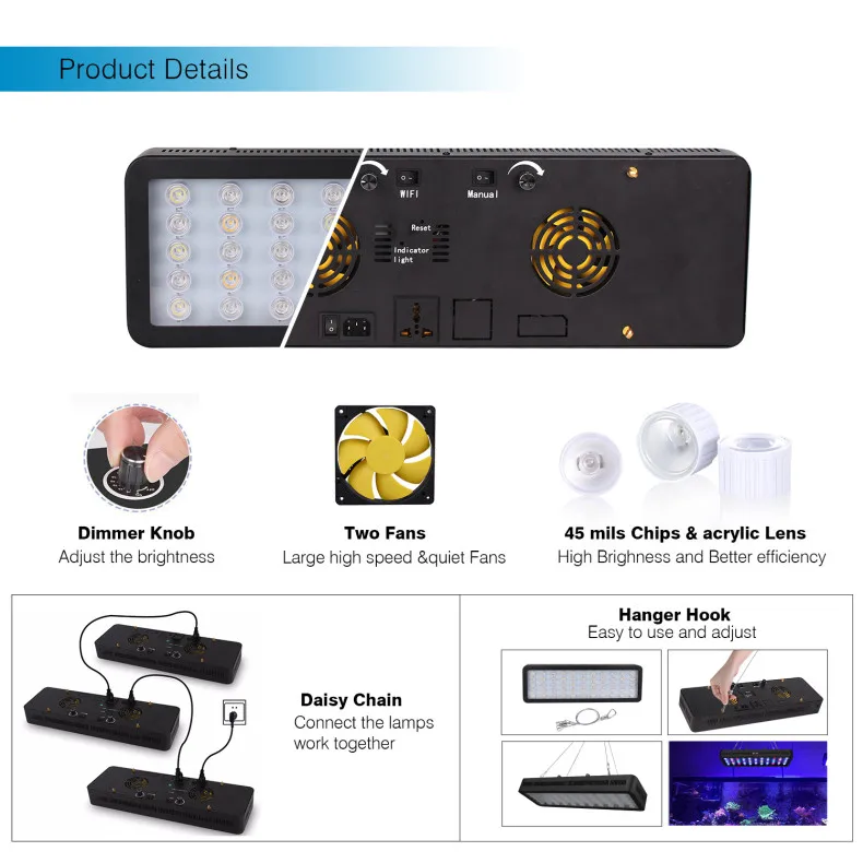 Dimmable Full Spectrum WiFi 165W LED Aquarium Light for Coral Reef Fish Tank Lighting.jpg