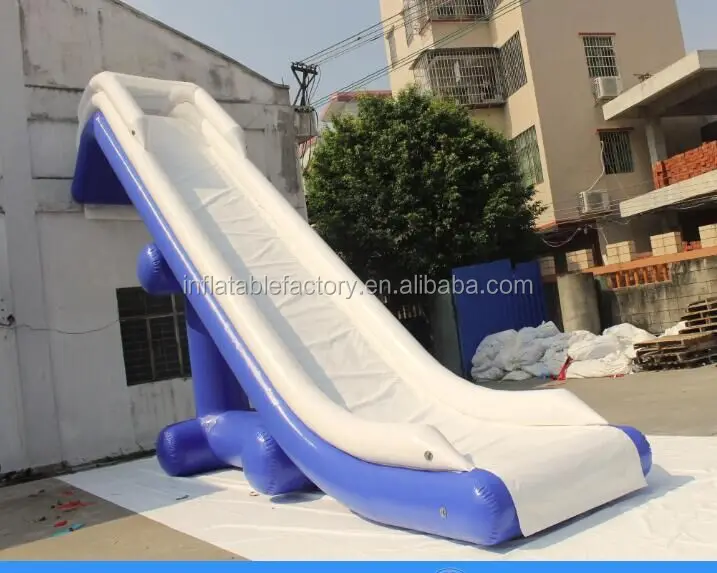 Customized water slide inflatable yacht slide for boat
