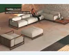 Luxury stainless steel or aluminum garden sofa hotel project garden outdoor furniture 8052