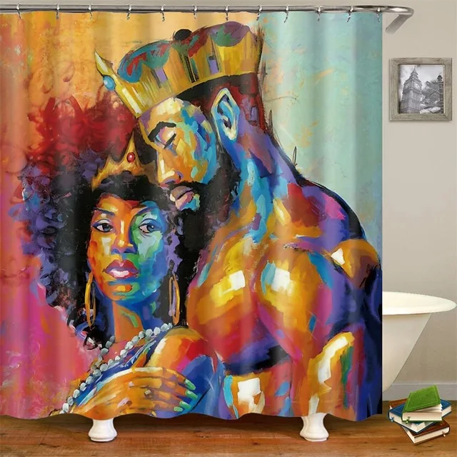 Better Design Black Girl Magic Water Proof Shower Curtain Fabricafrican American Women Bath 