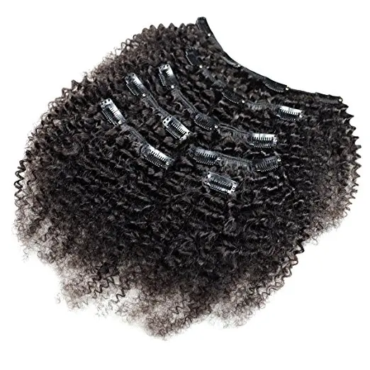 natural curly hair extensions clip in